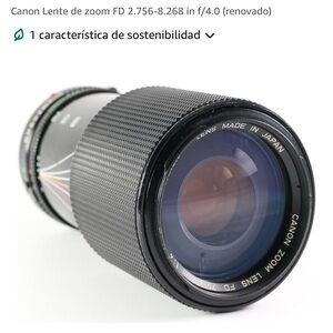 Canon Black Zoom Lens for Cameras
